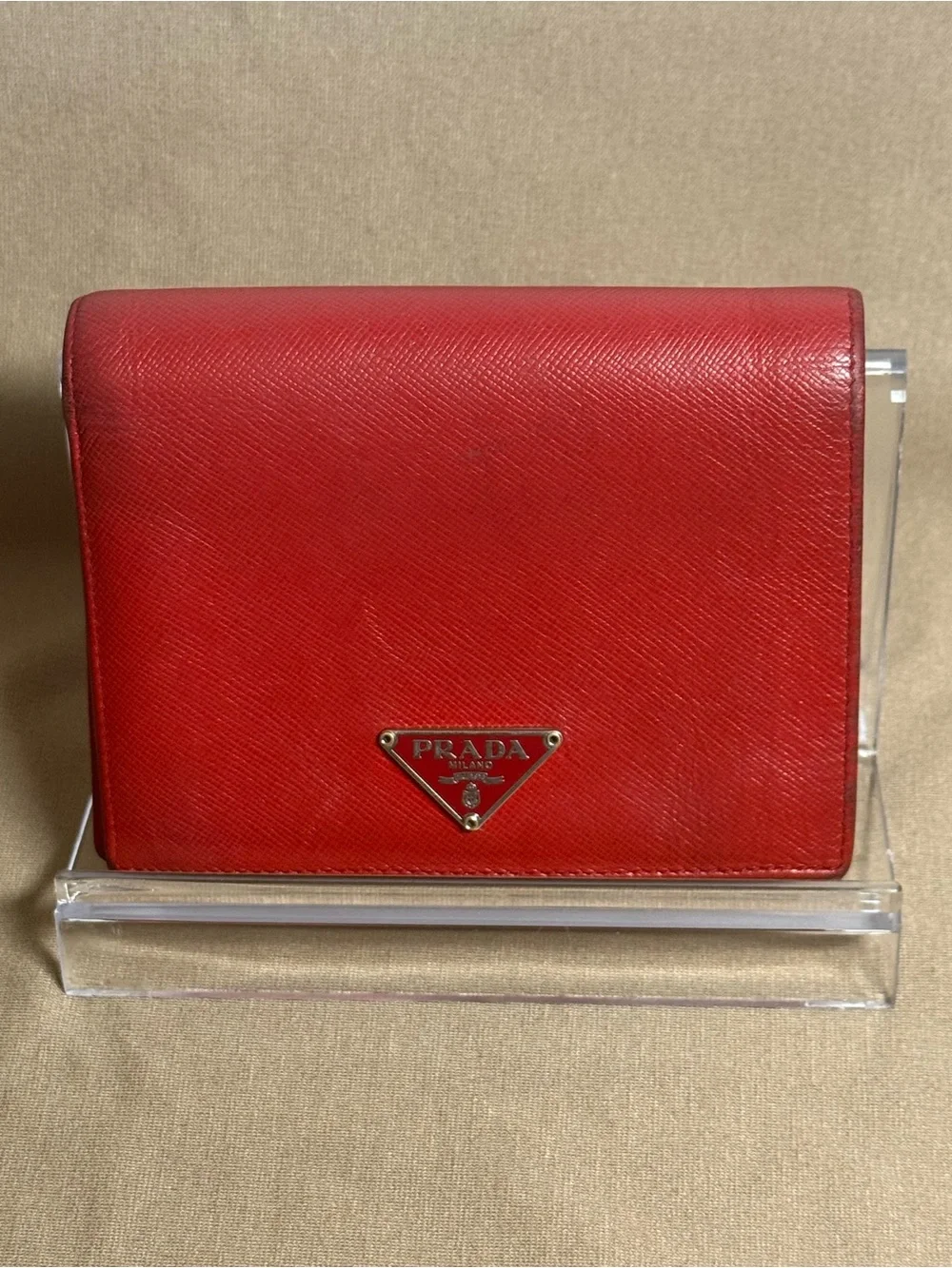 ✨✨ Authentic Prada Saffiano Leather Bifold Wallet ✨ Silver Hardware